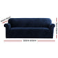 Artiss Sofa Cover Couch Covers 4 Seater Velvet Sapphire