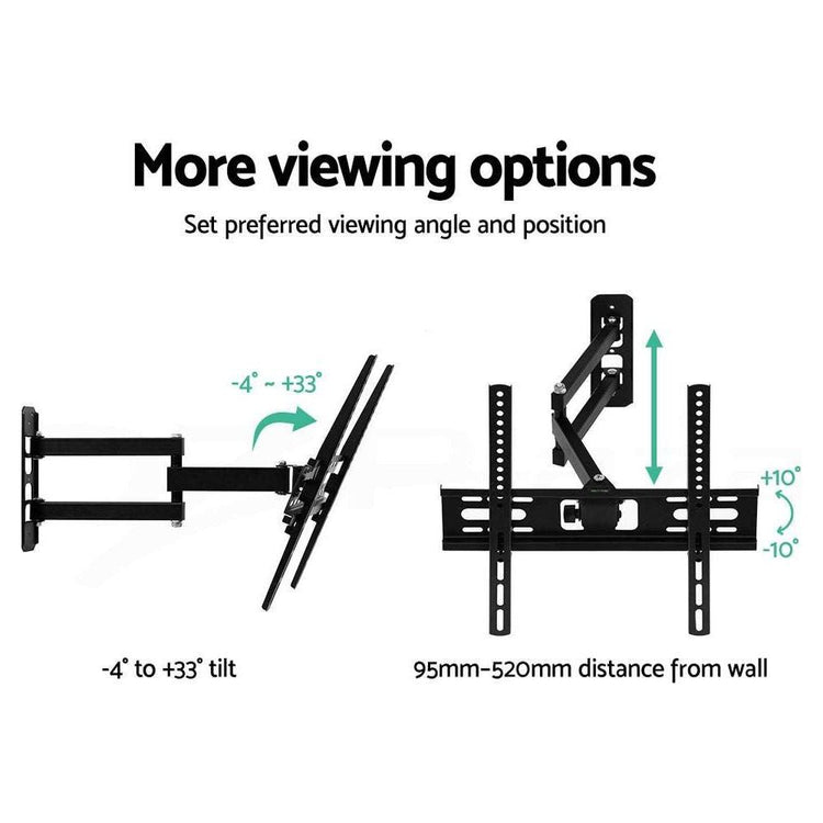 Artiss TV Wall Mount Bracket Tilt Swivel Full Motion Flat Slim LED LCD 23 inch to 55 inch