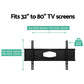 Artiss TV Wall Mount Bracket Tilt Swivel Full Motion Flat Slim LED LCD 32 inch to 80 inch