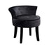 Artiss Vanity Stool Velvet Black Abella