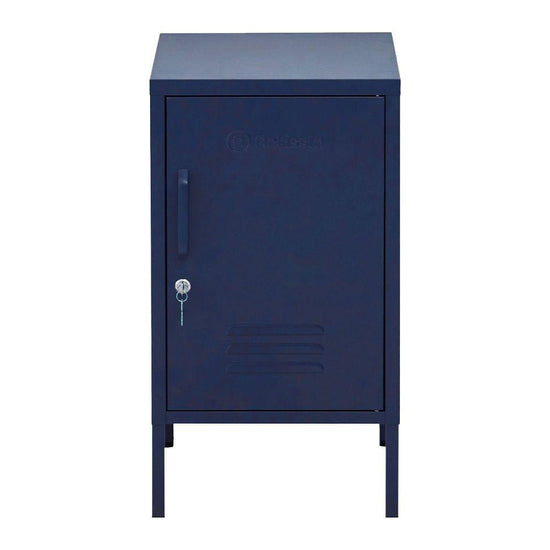 ArtissIn Bedside Table Metal Cabinet - MINI Blue