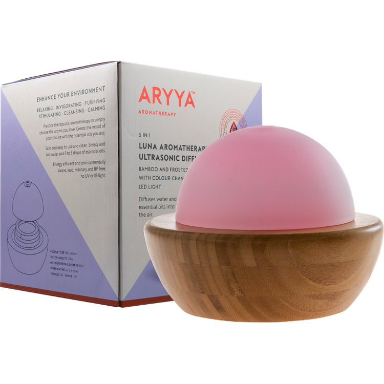 Aryya Aromatherapy Ultrasonic Bamboo Diffuser LUNA Essential Oil Diffuser - Magdasmall