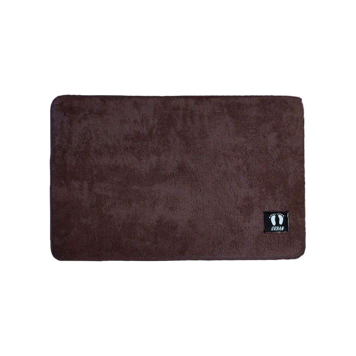 Asha Anti Slip Polyester Bath Mat 50 x 80 cm Chocolate