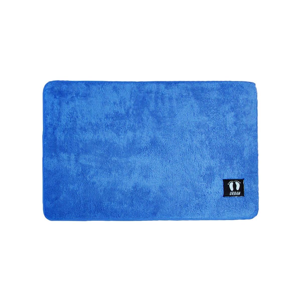 Asha Anti Slip Polyester Bath Mat 50 x 80 cm Cobalt Blue