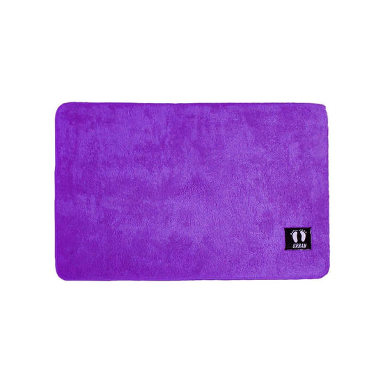 Asha Anti Slip Polyester Bath Mat 50 x 80 cm Purple