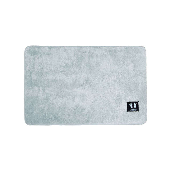 Asha Anti Slip Polyester Bath Mat 50 x 80 cm Silver