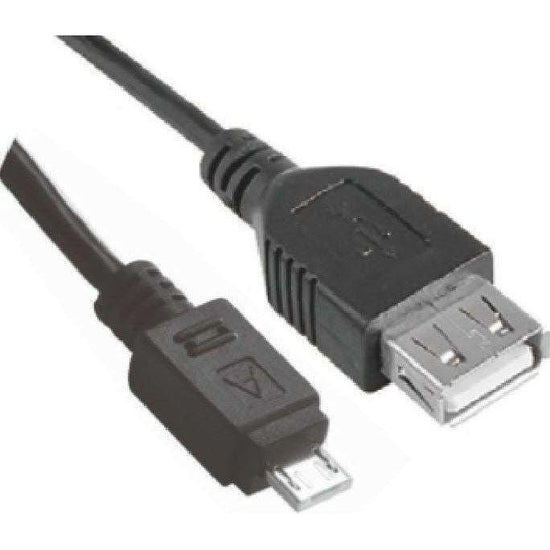 ASTROTEK Micro USB Male to USB Female OTG Adapter Converter Cable Black for Windows Samsung Android Tablet & Mobiles