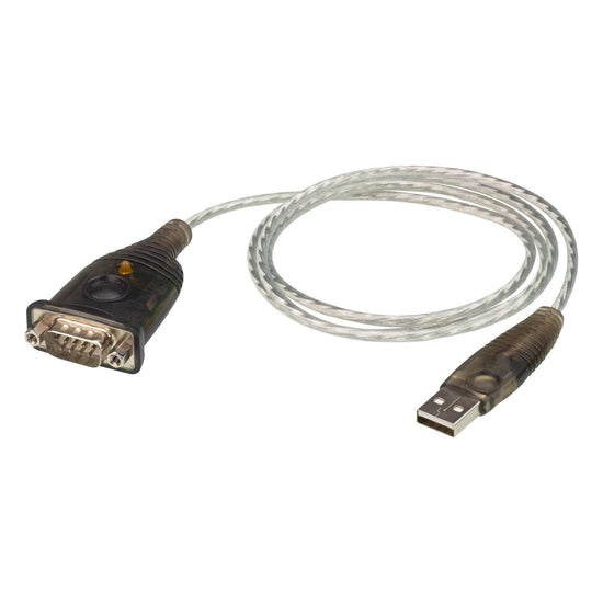 ATEN USB to RS232 converter with 1m cable, 921.6 Kbps Transfer Rate, Compatible with Windows, Mac, Linux