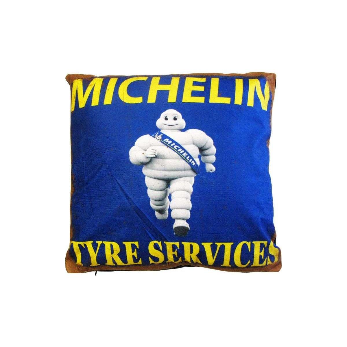 Australian Mancave Retro Cushion Michelin Tyre Services 40 x 40 cm