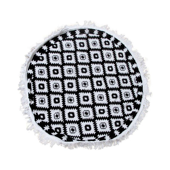 Aztec 100% Cotton Round Beach Towel - Magdasmall