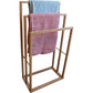 Bamboo Towel Bar Holder Rack 3-Tier Freestanding for Bathroom and Bedroom - Magdasmall