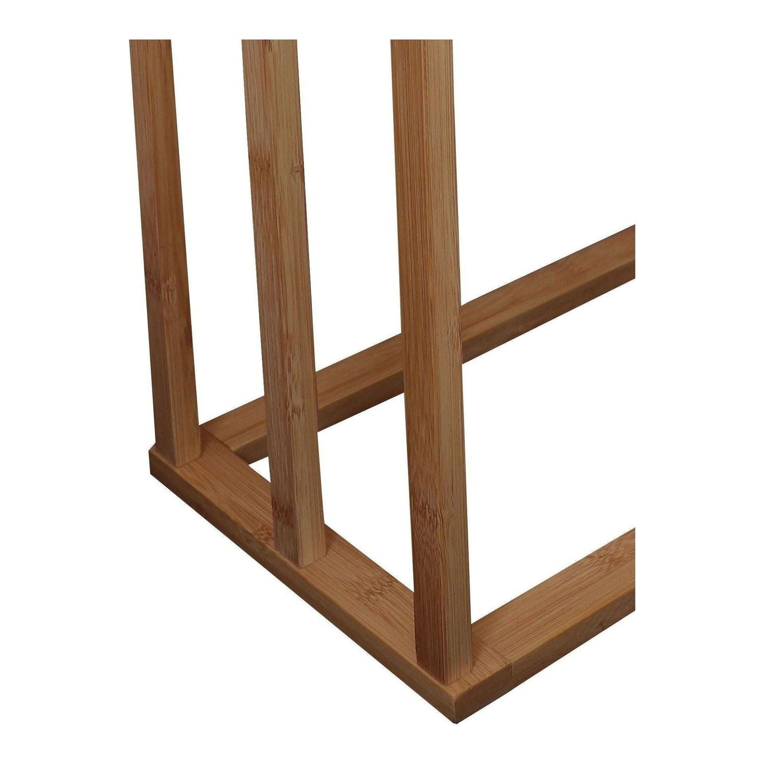 Bamboo Towel Bar Holder Rack 3-Tier Freestanding for Bathroom and Bedroom - Magdasmall