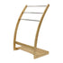 Bamboo Towel Bar Metal Holder Rack 3-Tier Freestanding and Bottom shelf for Bathroom - Magdasmall