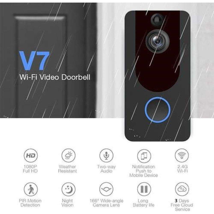 BDI V7 Full HD Smart Video Security Camera Doorbell