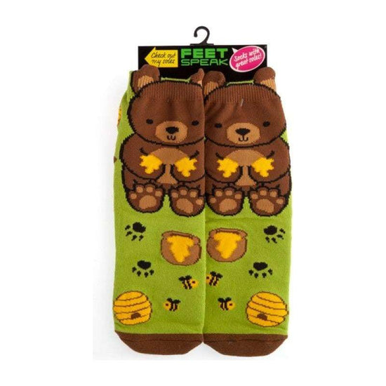 Bear Feet Speak Socks - Magdasmall