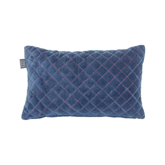 Bedding House Equire Luxury Cotton Filled Oblong Cushion Blue