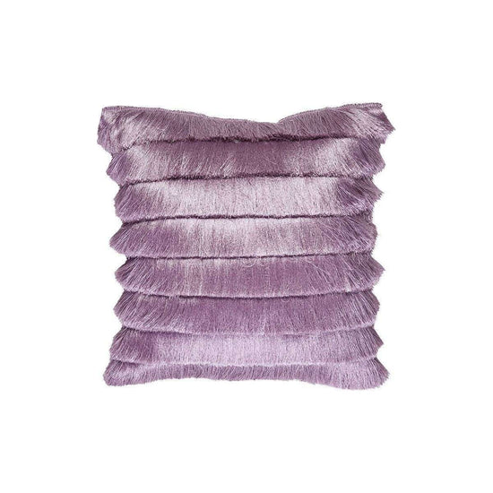 Bedding House Fringy Lilac Luxury Cotton Filled Cushion