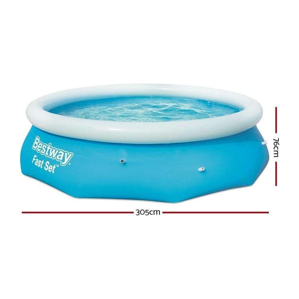 Bestway Above Ground Swimming Pool 305x76cm Fast Set Pool Family