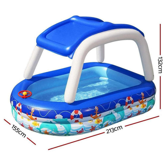 Bestway Kids Play Pools Above Ground Inflatable Swimming Pool Canopy Sunshade - Magdasmall