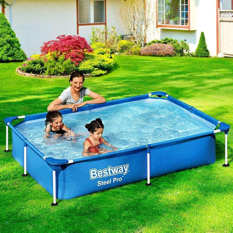 Bestway Swimming Pool Above Ground Frame Pools Outdoor Steel Pro 2.2 X 1.5M - Magdasmall