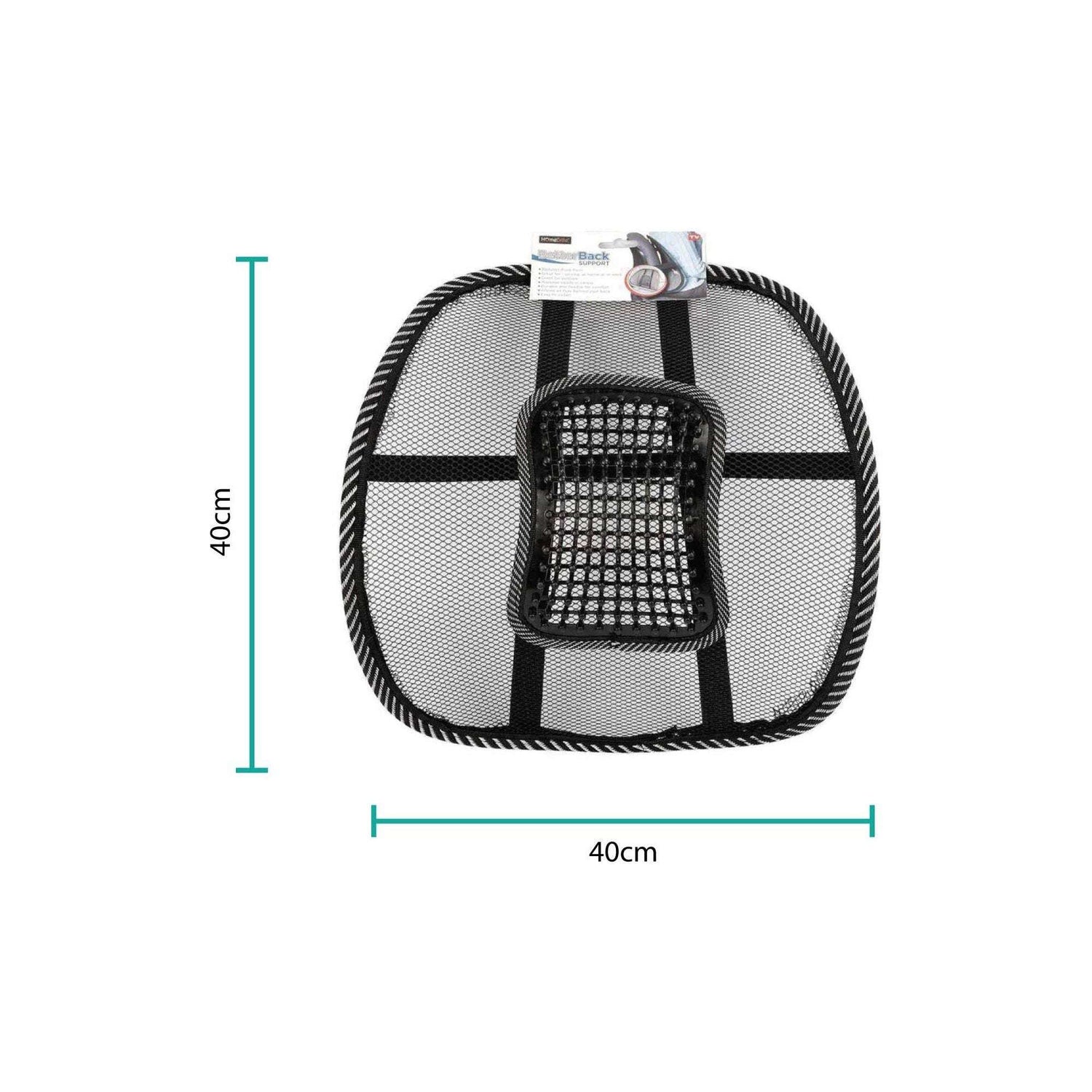 Better Back Support Chair Posture Lumbar Brace Mesh with Massage Beads