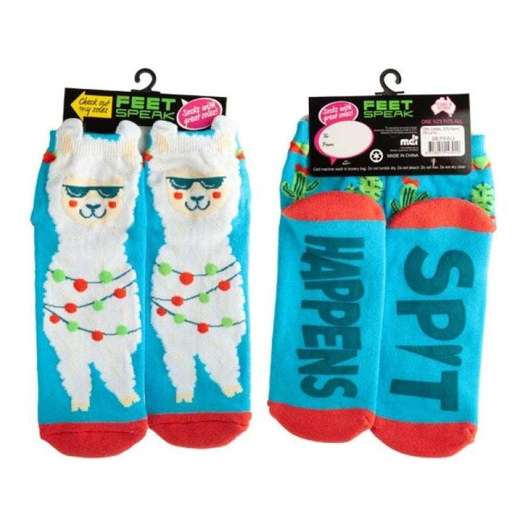 Big Alpaca Feet Speak Socks - Magdasmall