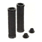 Bike Handlebar Grips MTB Mountain BMX Bike Bicycle Soft BLACK Fixed Double Lock Screw Tight Grips - Easy Fit - Rockbros