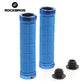 Bike Handlebar Grips MTB Mountain BMX Bike Bicycle Soft BLUE Fixed Double Lock Screw Tight Grips - Easy Fit - Rockbros