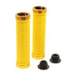 Bike Handlebar Grips MTB Mountain BMX Bike Bicycle Soft YELLOW Fixed Double Lock Screw Tight Grips - Easy Fit - Rockbros