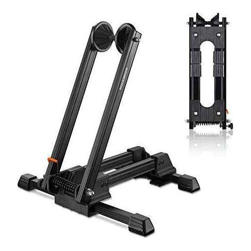 Bike Stand Foldable Portable- Rockbros Aluminum Alloy Light Weight 1.6gk Garage House Shed Bike Wheel Holder Portable