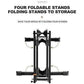 Bike Stand Foldable Portable- Rockbros Aluminum Alloy Light Weight 1.6gk Garage House Shed Bike Wheel Holder Portable