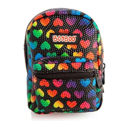 Black Rainbow Hearts Mini Backpack - Magdasmall