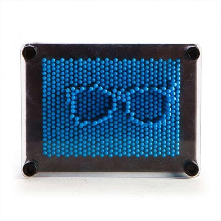 Blue Neon Pin Art