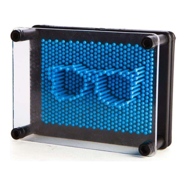 Blue Neon Pin Art