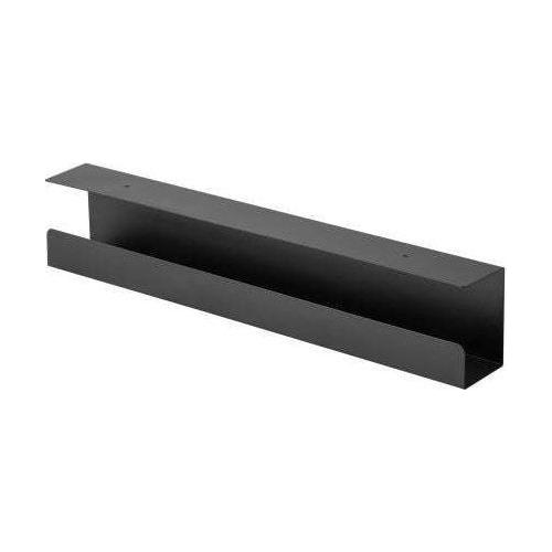 BRATECK Under-Desk Cable Tray Organizer - Black Dimensions:600x114x76mm -- Black