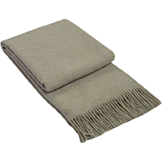 Brighton Throw - 100% NZ Wool - Beige - Magdasmall