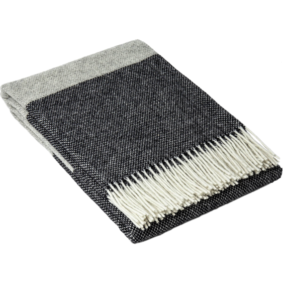 Brighton Throw - 100% NZ Wool - Monochrome - Magdasmall