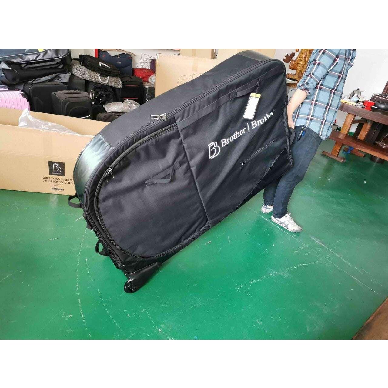 BROTHER BROTHER Bike Travel Bag Case Plane Boat Shipping Transport, Fits Cross Country All Mountain Bike, MTB, TT, Road Triathlon Bike 29er 700c