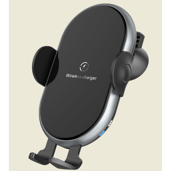 C366: Automatic Clamping Wireless Car Charger,with backlight