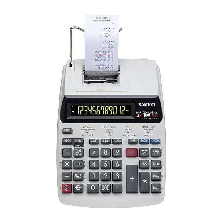 CANON Tax Calculator battery and AC Powered MP120MGII