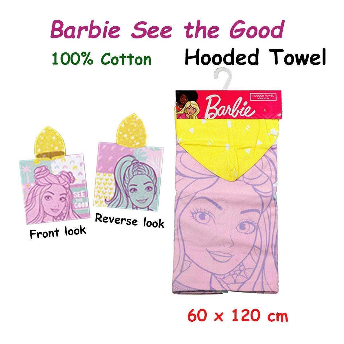 Caprice Barbie See the Good Cotton Hooded Licensed Towel 60 x 120 cm