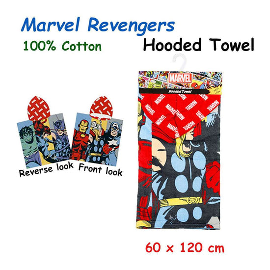 Caprice Marvel Revengers Cotton Hooded Licensed Towel 60 x 120 cm