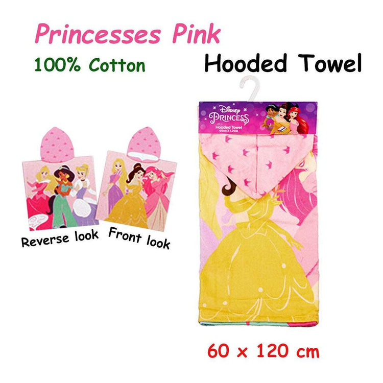 Caprice Princesses Pink Cotton Hooded Licensed Towel 60 x 120 cm