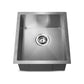 Cefito 39cm x 45cm Stainless Steel Kitchen Sink Under/Top/Flush Mount Silver