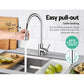 Cefito Pull-out Mixer Faucet Tap - Silver - Magdasmall