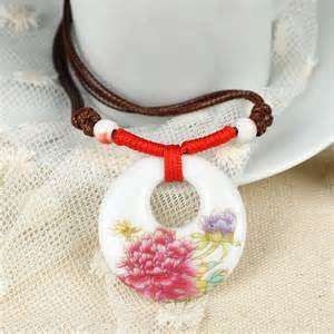 Ceramic Pendant With Adjustable Rope - Magdasmall