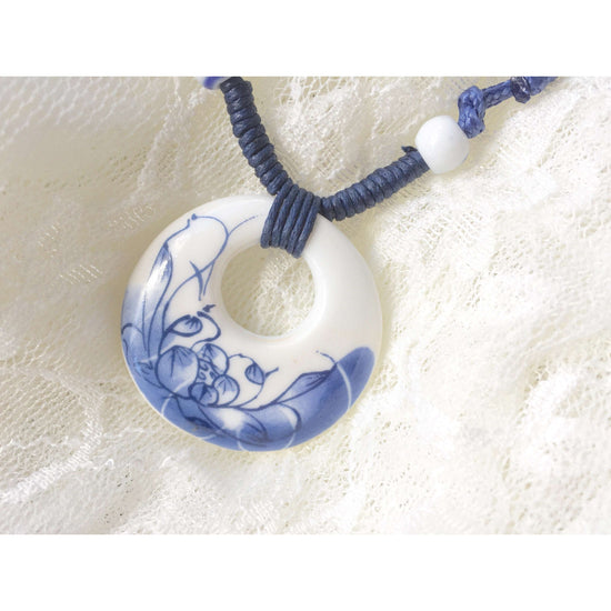 Ceramic Pendant With Adjustable Rope - Magdasmall