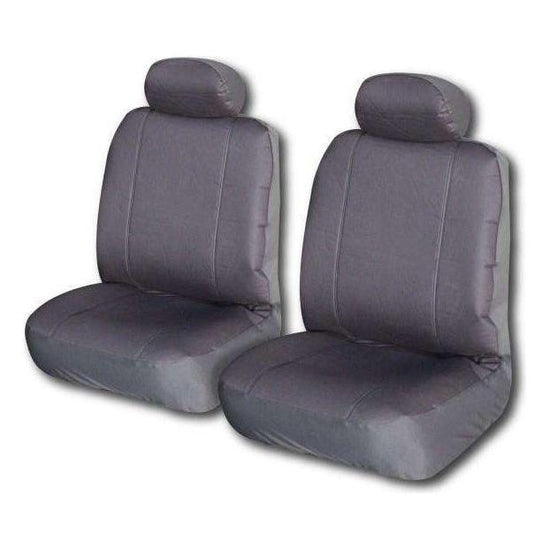 Challenger Canvas Seat Covers - For Nissan Frontier Single Cab (1997-2005)