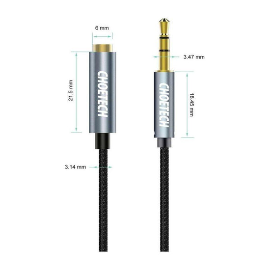 CHOETECH AUX001 3.5mm Stereo Audio Extension Cable 2M