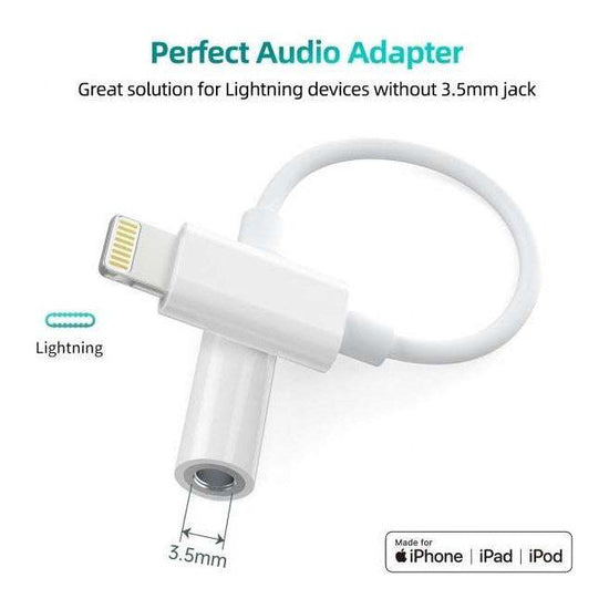 CHOETECH AUX005 iPhone 8-pin to 3.5mm Headphone Adapter